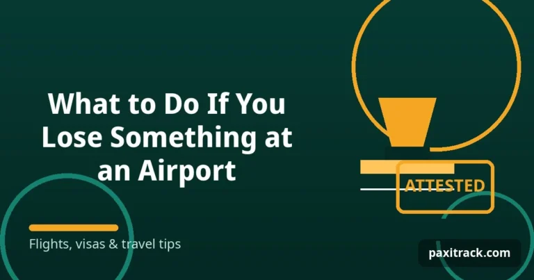 What to Do If You Lose Something at an Airport