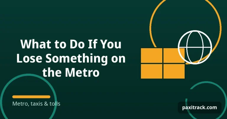 What to Do If You Lose Something on the Metro